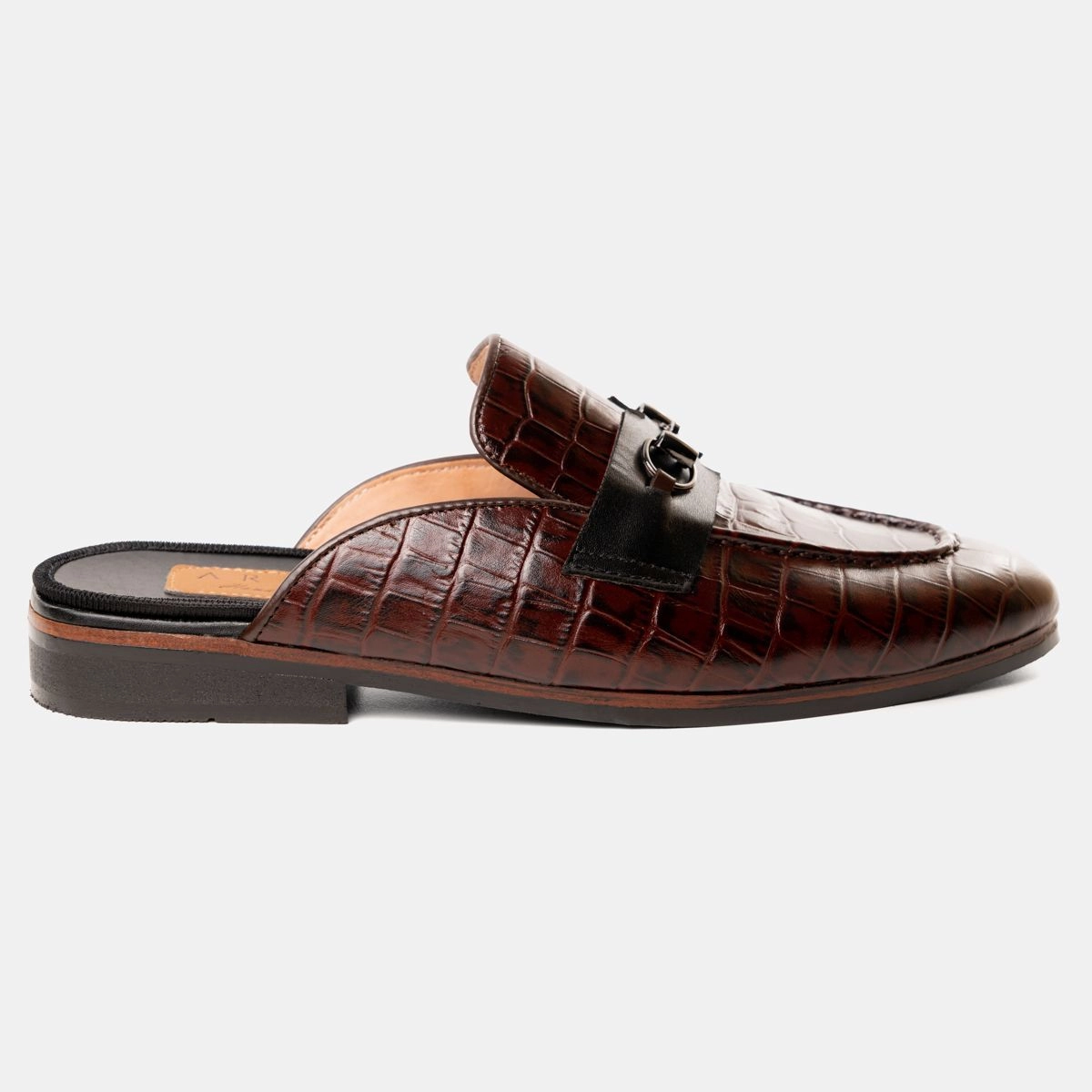 Horse-bit Half Shoe in Brown