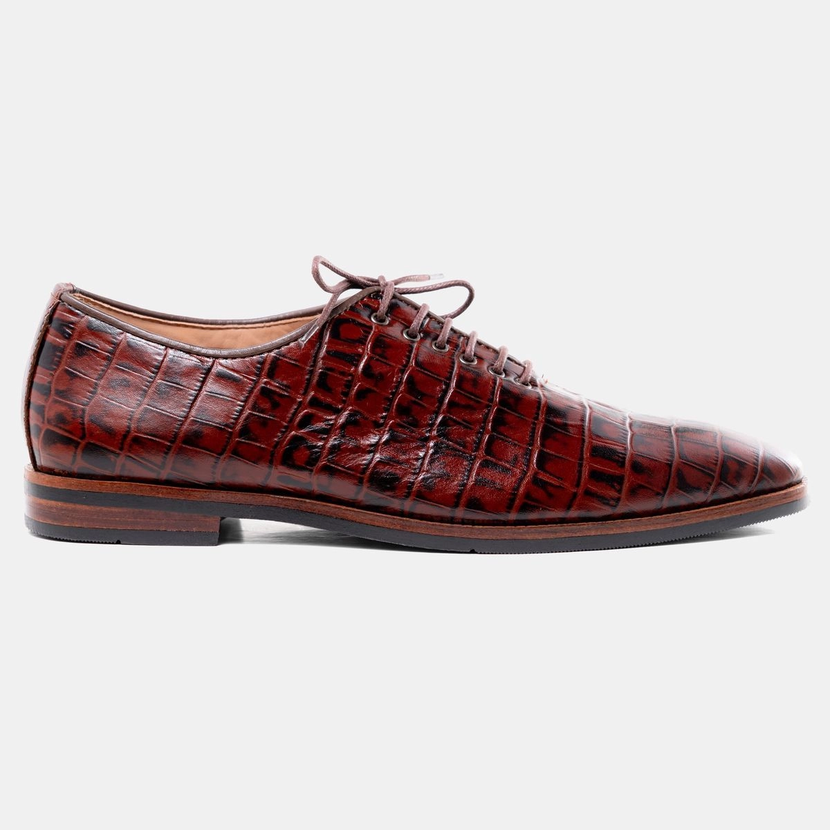 Croc Patent Oxford Shoe