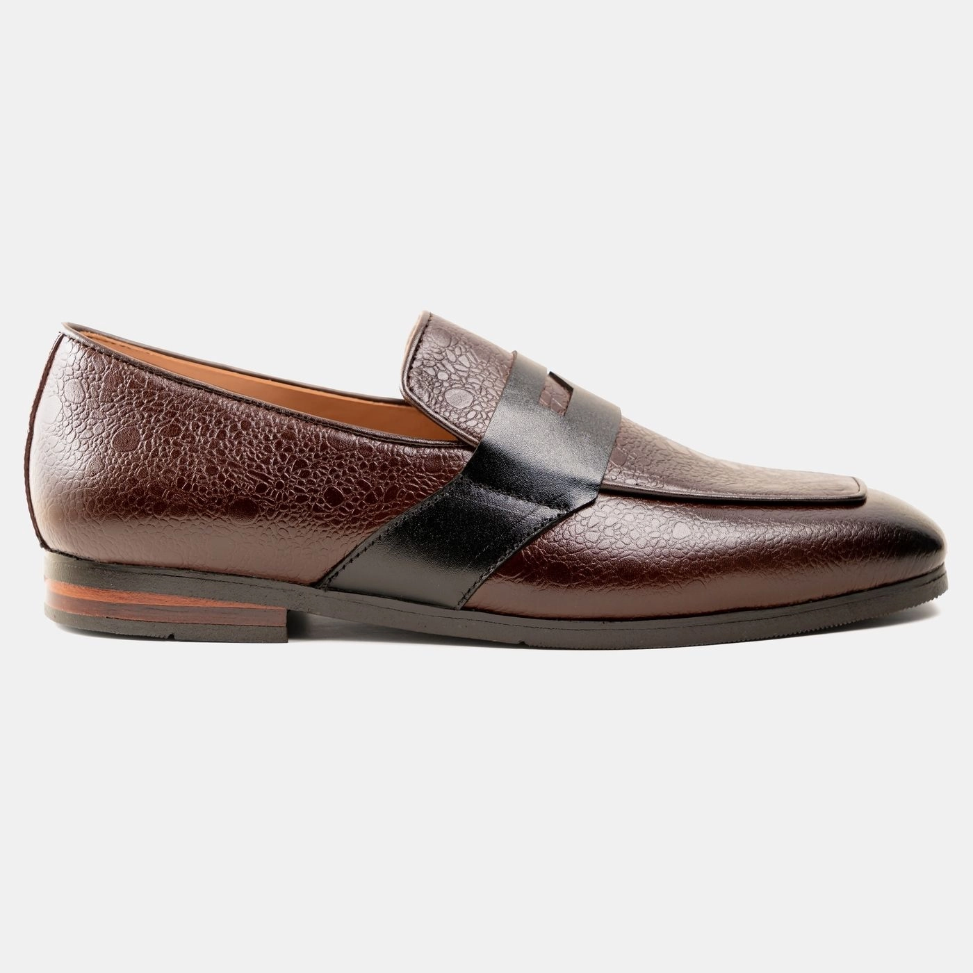Embossed Penny Brown