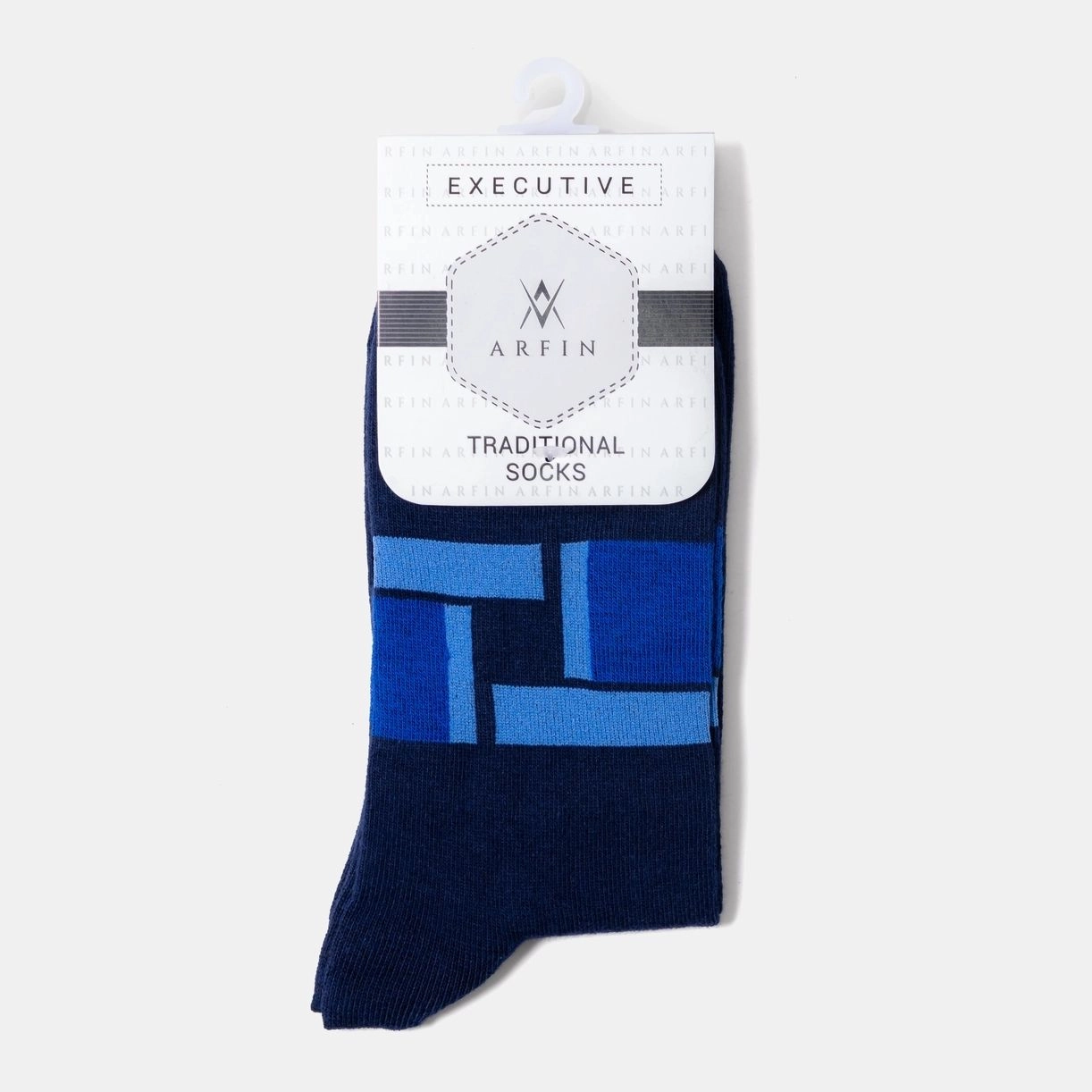 Navy Blue Mixed Long Socks