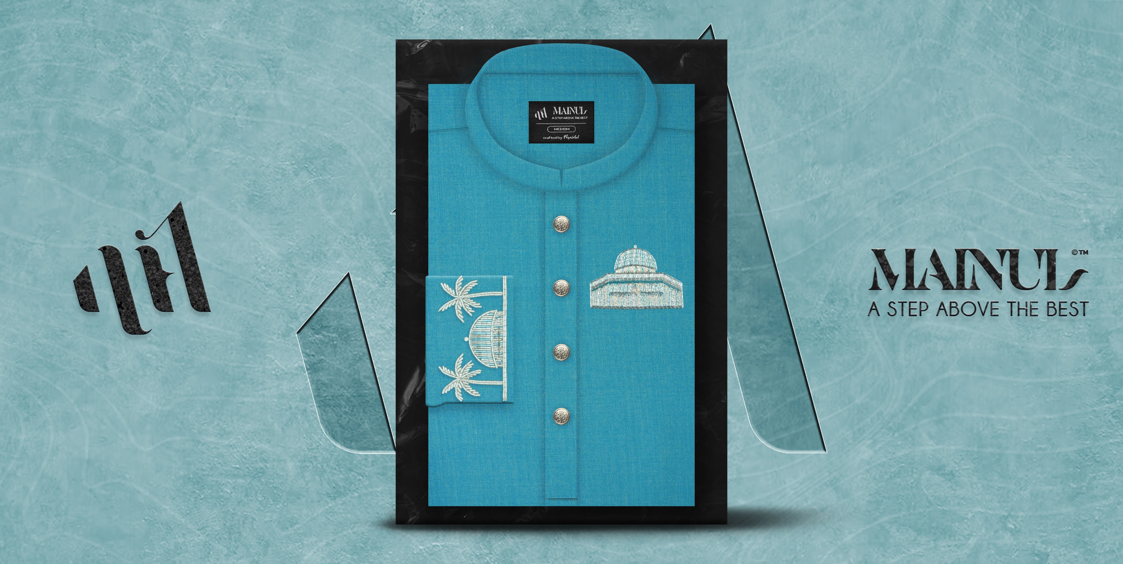 Aqua Blue Serenity - Al Aqsa Edition