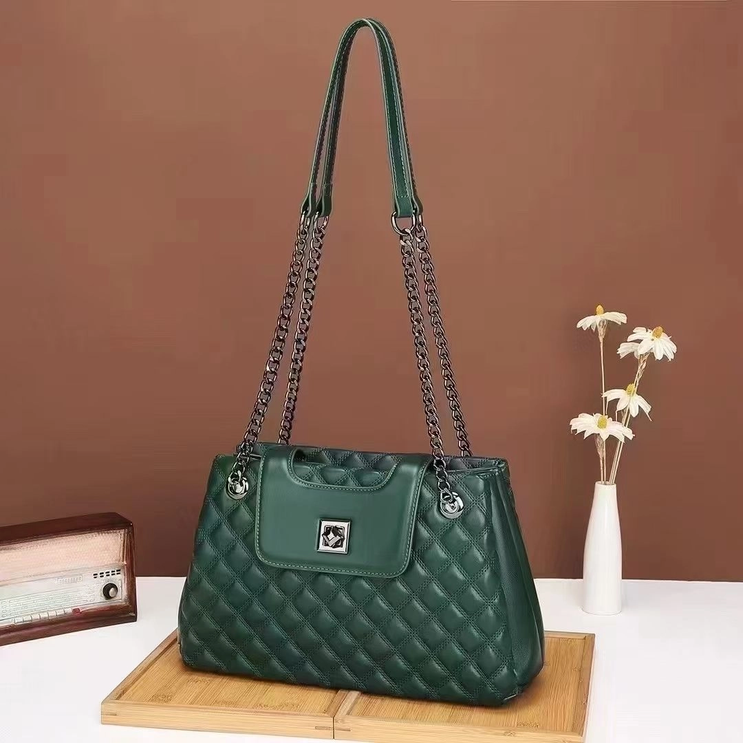 KC 261 - Apricot, Pink, Black, Dark Green, White