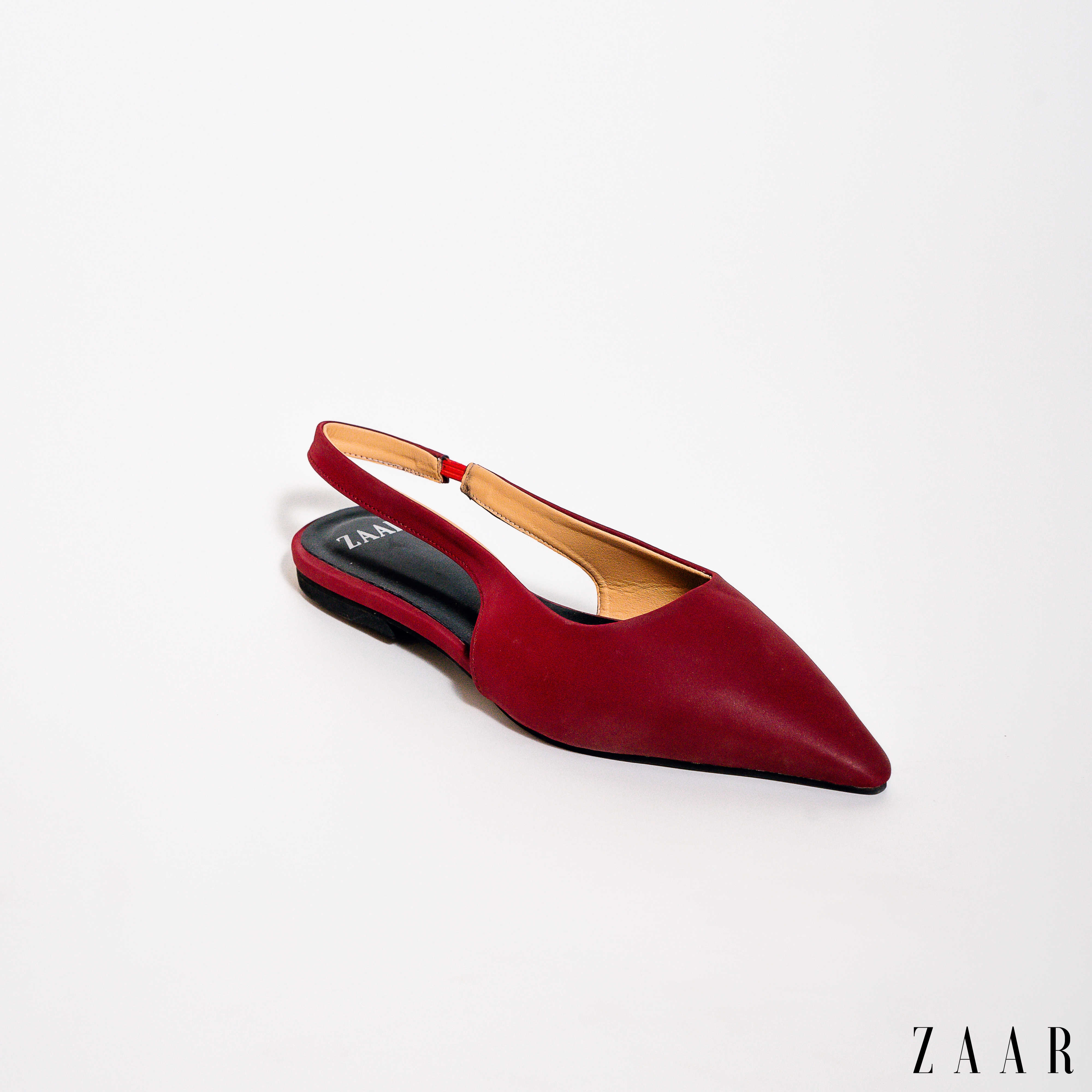 Sovereign Pointed Slingback (Crimson)